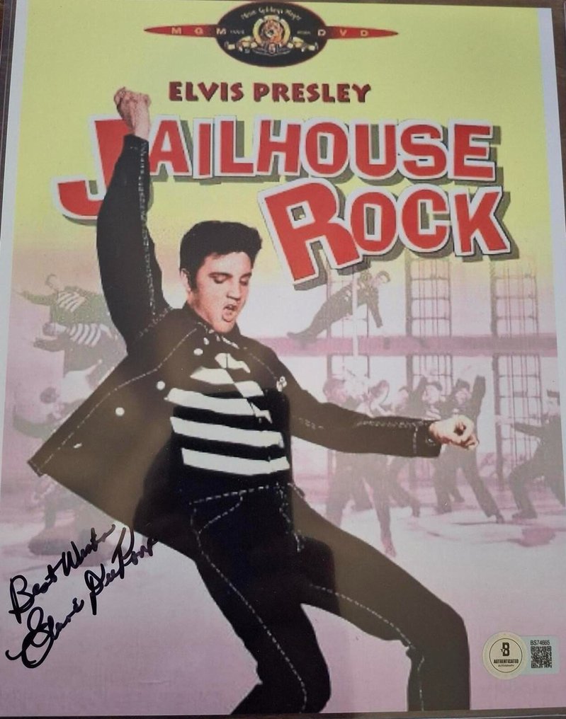 Elvis Presley - Jailhouse Rock signed photo by Elaine Dupont - Hand signed, Certificate #1.0