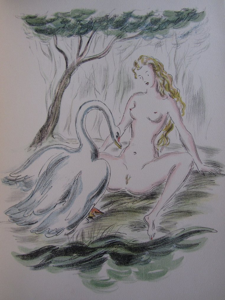 MANSET Régis - La Femme et le cygne - 1947 #1.0