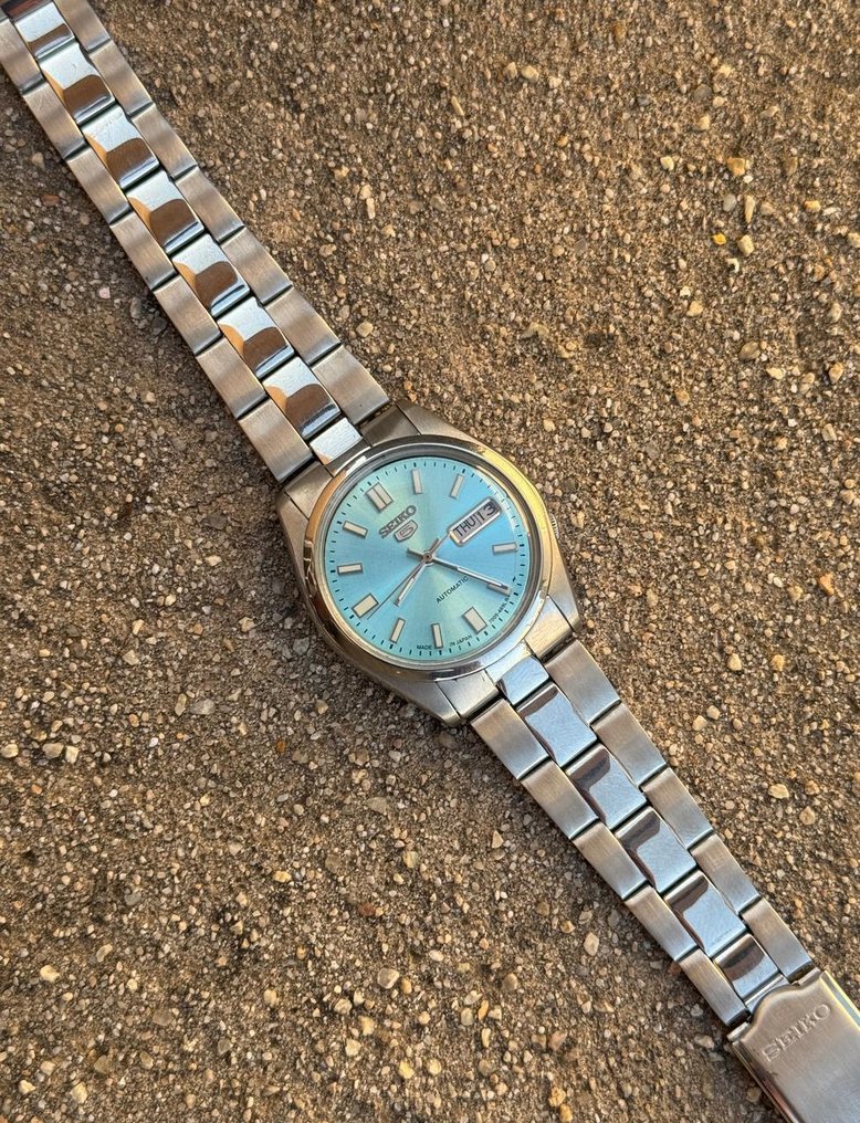 Seiko - Seiko 5 Automatic Day/Date Ice Blue Dial - 沒有保留價 - 男士 - 1990-1999  #4.3