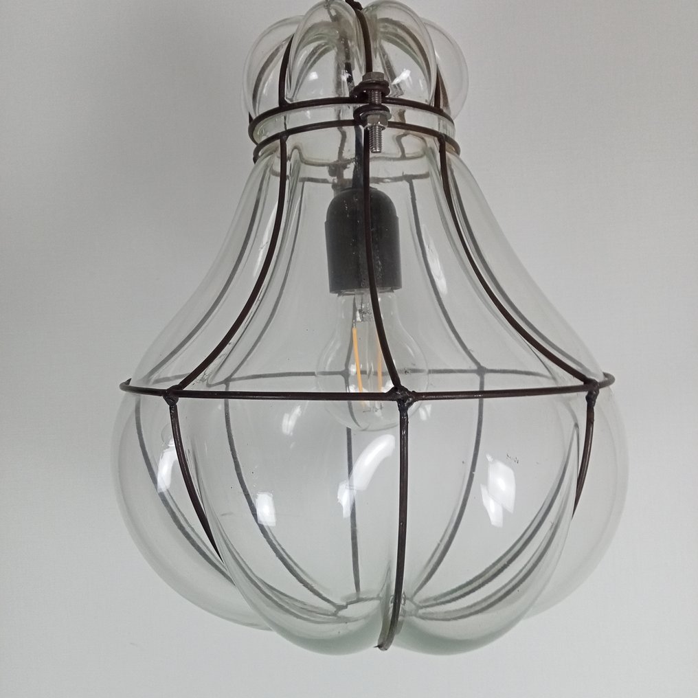 笼形吸顶灯 - 威尼斯风格吊灯 - 吹制玻璃在金属框架中 - 威尼斯灯 #2.1