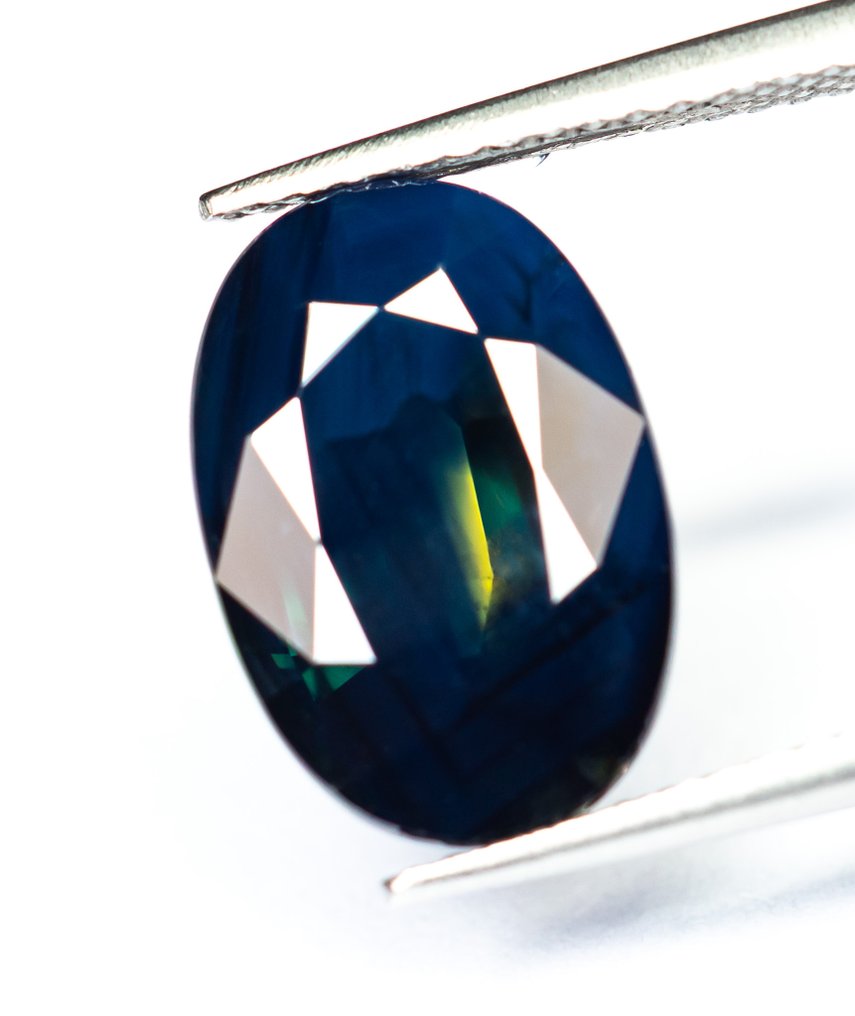 Fără preț de rezervă Safir  - 7.33 ct - Bellerophon Gemlab - Multicolor #1.0