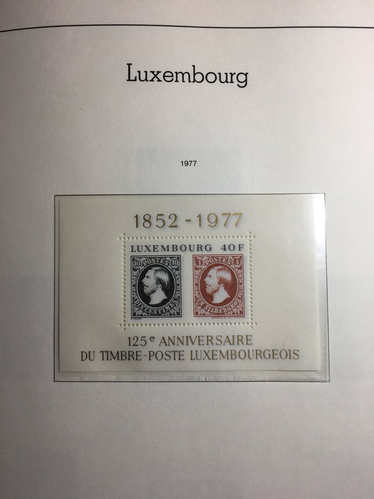 Lussemburgo 1976/2005 - Luxe DAVO -album di Lussemburgo con fogli di album fino al 2005, di cui la collezione è #2.1