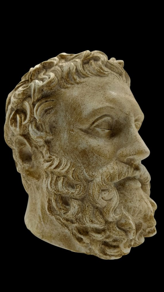 雕刻, Testa Marco Aurelio - 33 cm - 大理石粉 #4.3