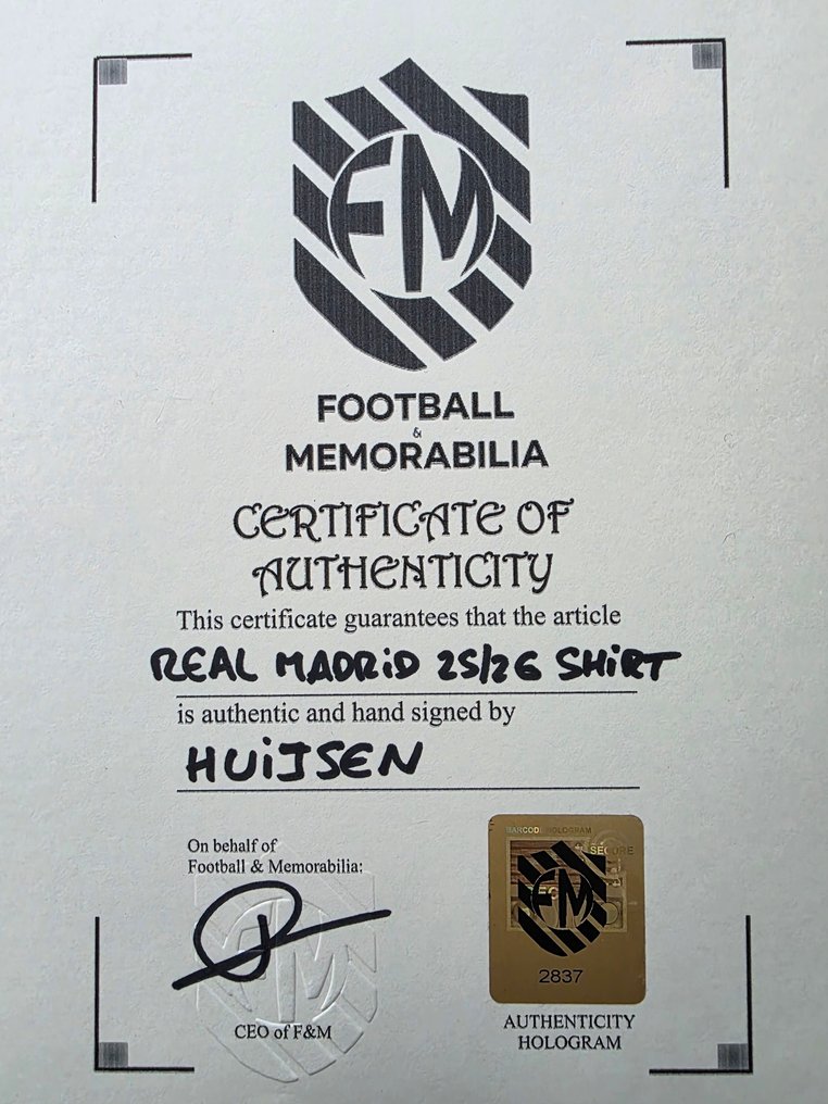 皇家马德里 - Dean Huijsen - 足球衫 #4.3