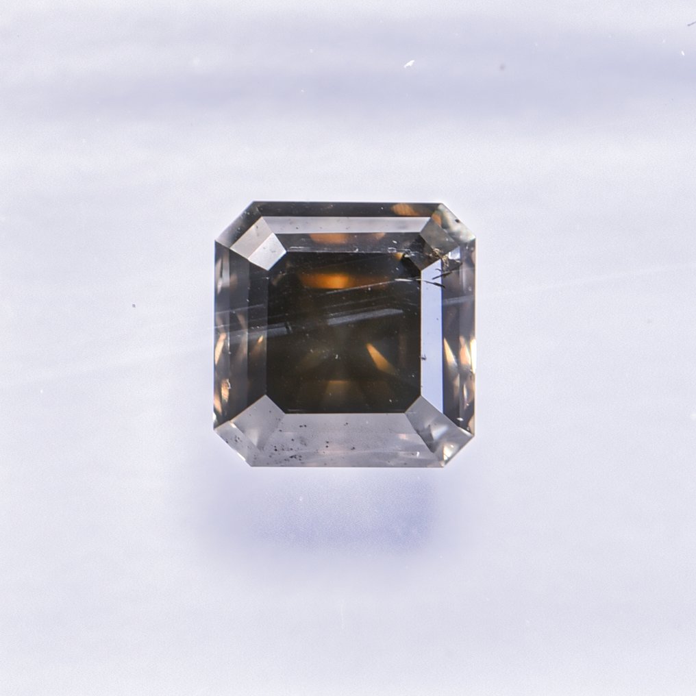 χωρίς τιμή ασφαλείας - 1 pcs Διαμάντι (Φυσικού χρώματος) - 1.08 ct - Σμαράγδι - Fancy dark Πρασινωπό Γκρίζο - I1 - International Gemological Institute (IGI) - VG VG #1.0