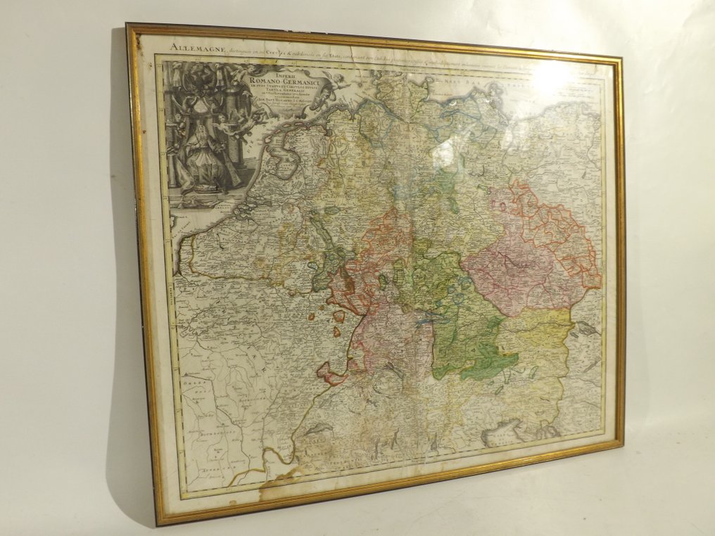 Németország - Szent Római Birodalom (Németország, Közép-Európa); Baptist Homann - Imperii Romano-Germanici in Suos Status et Circulos Divisi – Tabula Generalis - 1701-1720 #1.0