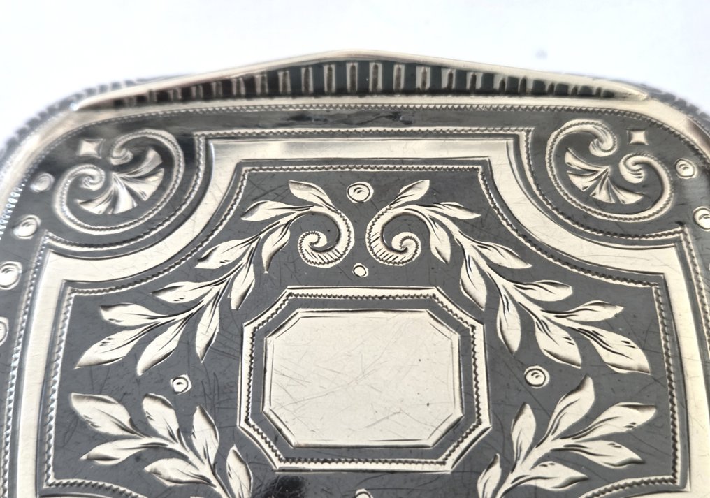 煙盒 - .900 銀 - 黑色釉饰工艺 #4.3