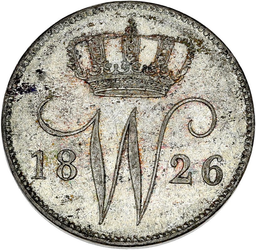 Netherlands. Willem I. 25 Cents 1826 #1.0