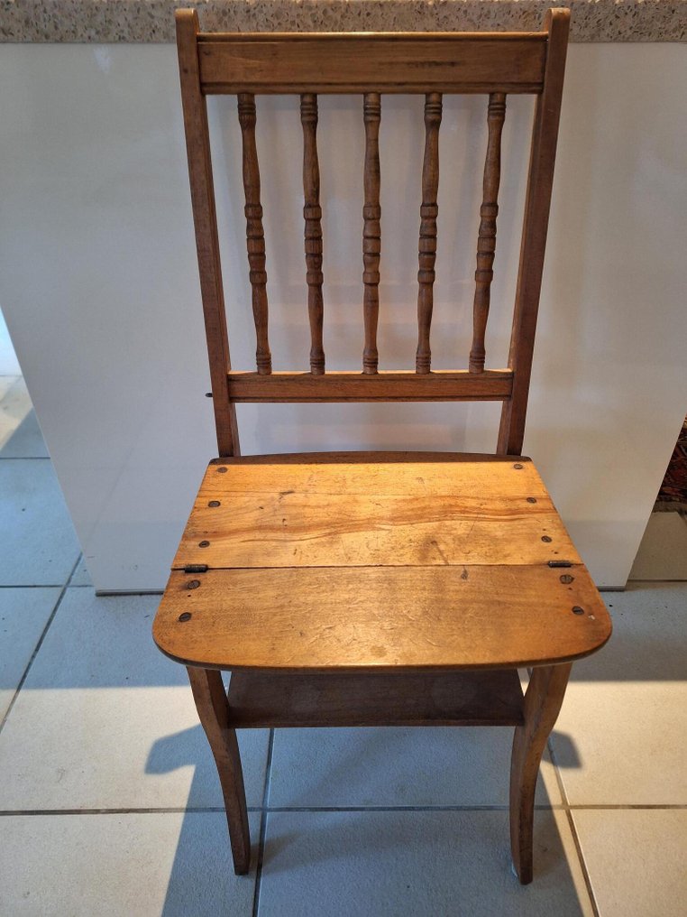 Sedia pieghevole - Legno - Sedia/scala della biblioteca #1.0