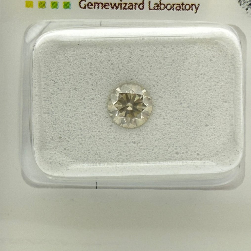 No Reserve Price - 1 pcs Diamond  (Natural)  - 0.50 ct - Round - I - SI2 - Gemewizard Gemological Laboratory (GWLab) #1.0