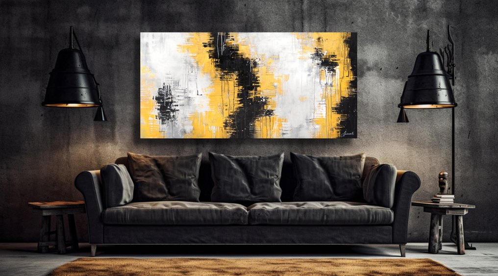 Monika Spiewak - Abstract - XXL - Oil Painting Stretched On The Frame - Ready To Hang - 1/1 Unique Piece #1.0