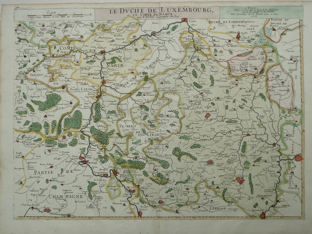 Λουξεμβούργο - Bastogne / Arlon / Diekirch / Namur; Pierre Duval - Le Duché de Luxembourg et la Comté de Namur - 1661-1680 #1.0