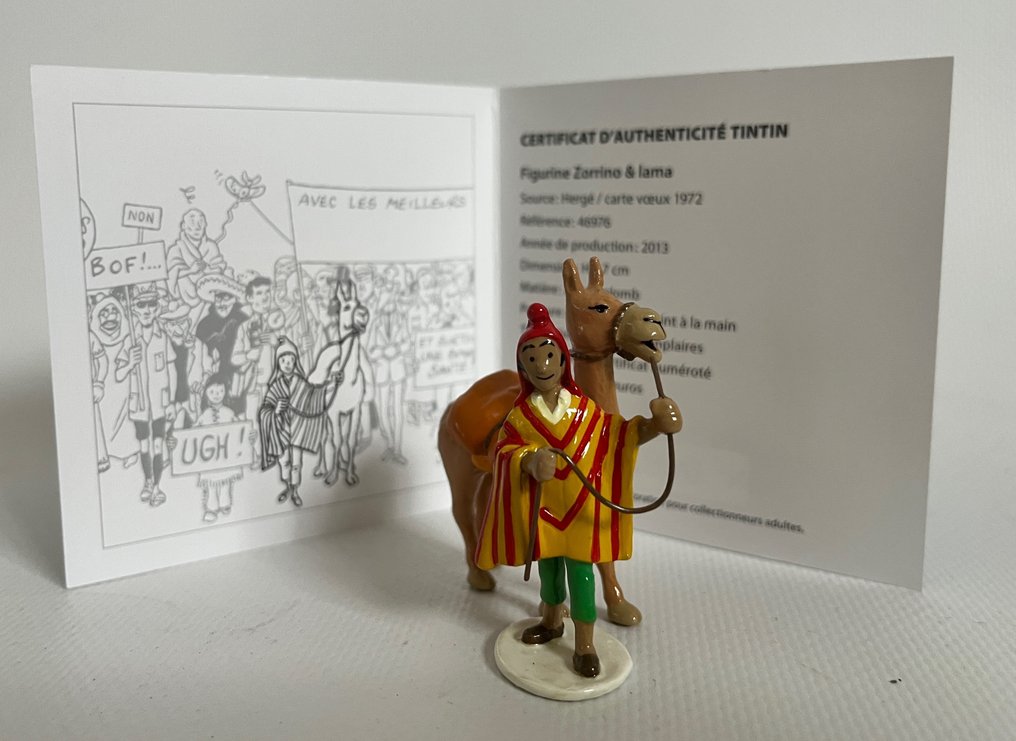 Carte de Voeux - Tintin - 5 Figurines - Série 1 #3.2