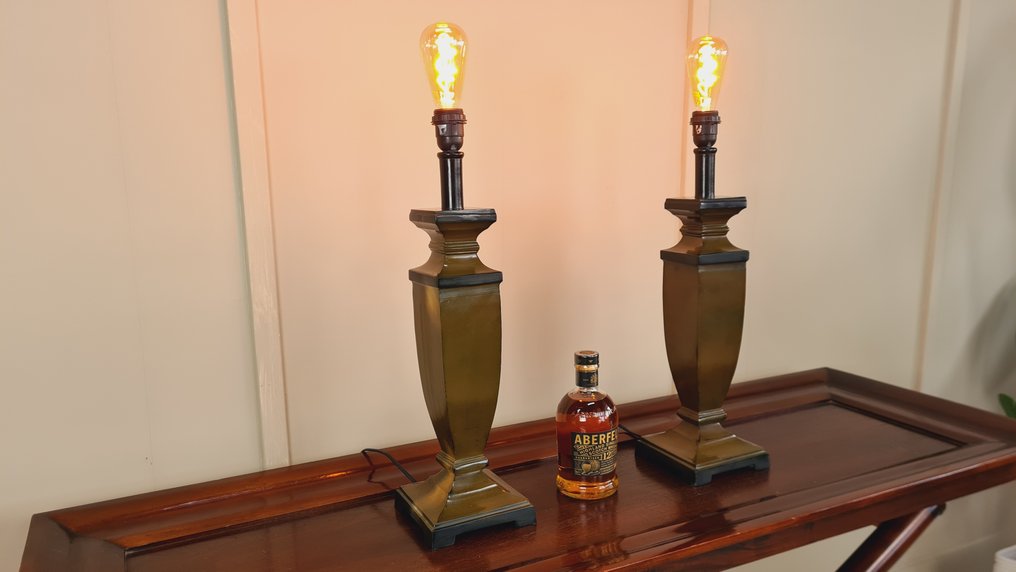 Tischlampe (2) - Metall - Paar klassische Lampen #1.0