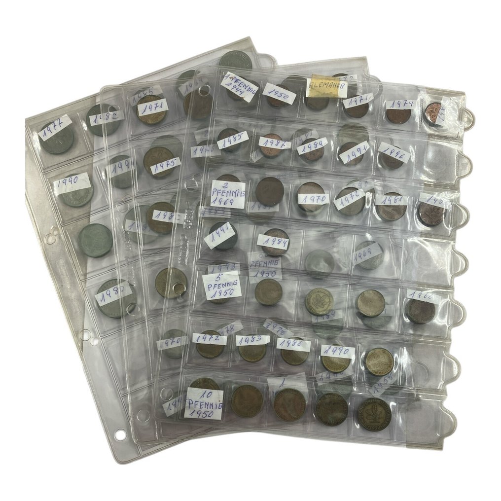 Tyskland. Lote com 80 Moedas diferentes metais e datas Várias datas  (Ingen reservasjonspris) #1.0