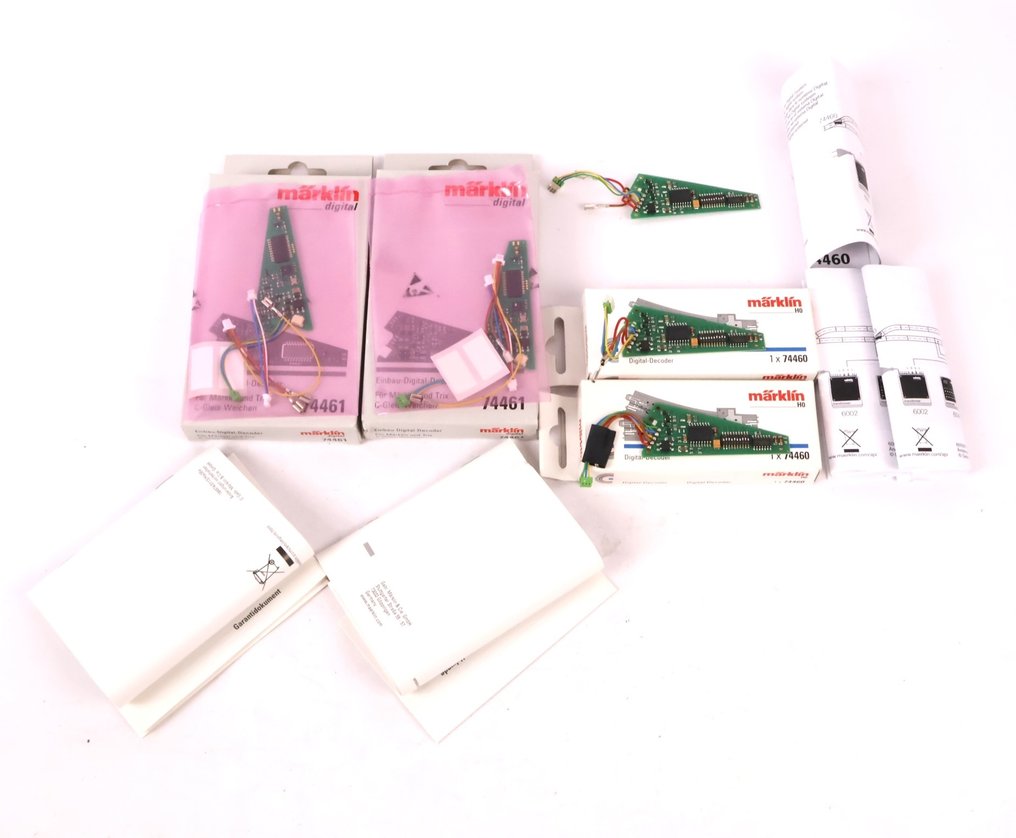 Märklin H0 - 74460/74461 - Γραμμές τρένου μοντελισμού (5) - Πέντε αποκωδικοποιητές διακοπτών C-Rail #1.0