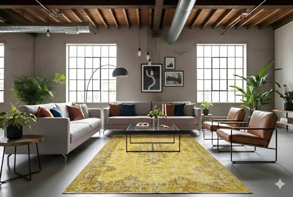 Yellow vintage - Covor - 250 cm - 165 cm - cu certificat #3.2