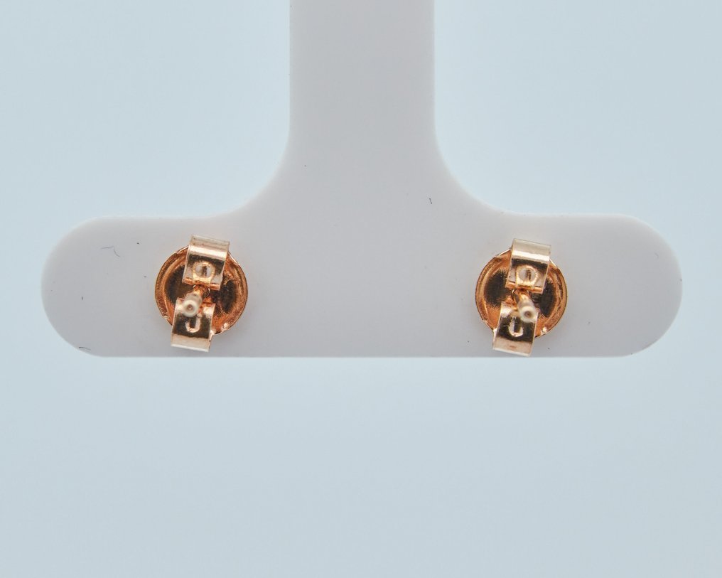 没有保留价 - 耳环 - 14K包金 黄金 - 0.70ct. tw. 钻石 (天然色彩的) #3.2