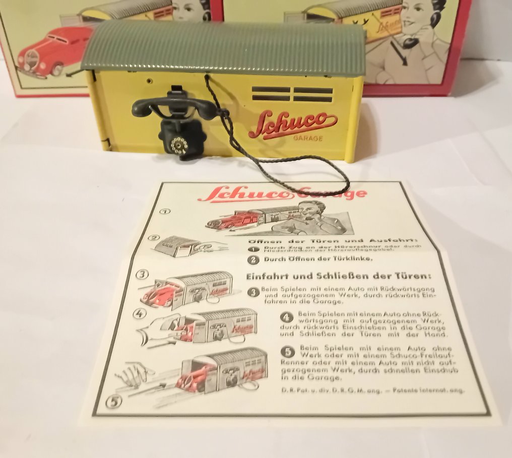 Schuco - Garage box set med Kommander 2000 - Trekk-opp blikkbil - 1990-1999 - Tyskland #4.3