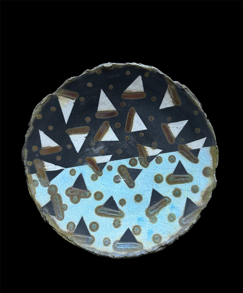 Emilio Alberti - Centrepiece  - Ceramica Raku - Model Caleido - Signed #1.0