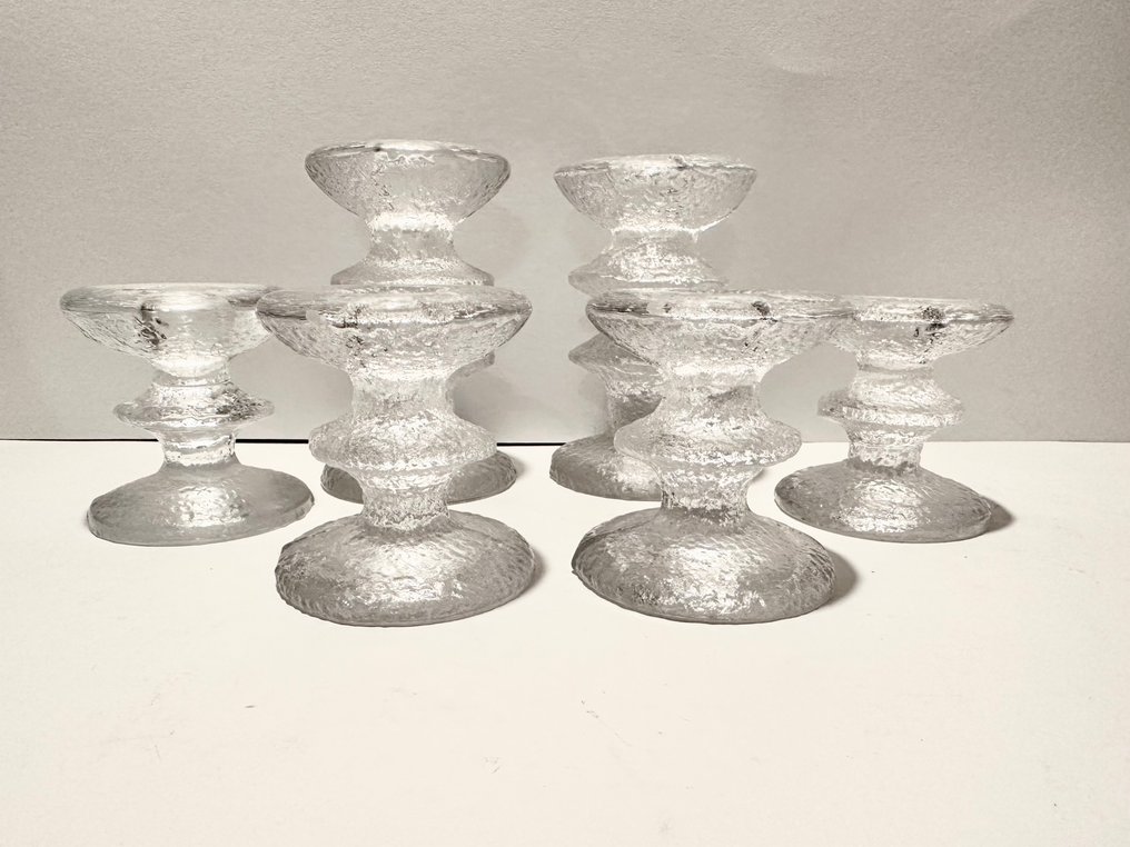 Iittala - Timo Sarpaneva - 烛台 节日 (6) - 冷冻玻璃 #3.2