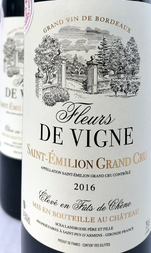 2016 Château Fleurs de Vigne - 圣埃米利永, 波尔多 Grand Cru - 6 Bottles (0.75L) #1.0