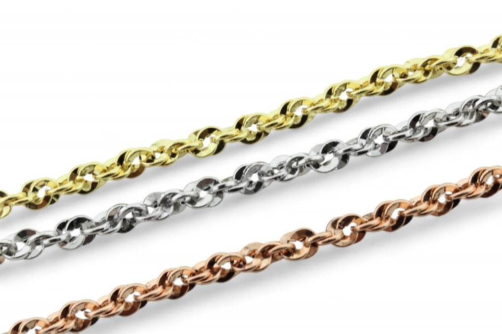 Βραχιόλι - 18 καράτια Λευκός χρυσός, Κίτρινο χρυσό, Ροζ χρυσό #4.3