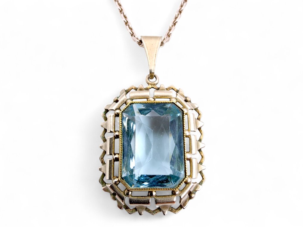 没有保留价 - 项链 银 - 装饰艺术 1950年代 #1.0