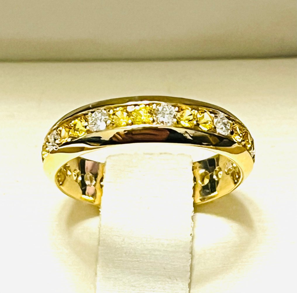 戒指 - 14K包金 黄金 -  3.00ct. tw. 混合宝石 - 钻石 #1.0