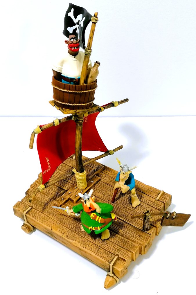 Astérix - – Plastoy 2002 – Diorama “Le Radeau des Pirates” – État Collectors #1.0