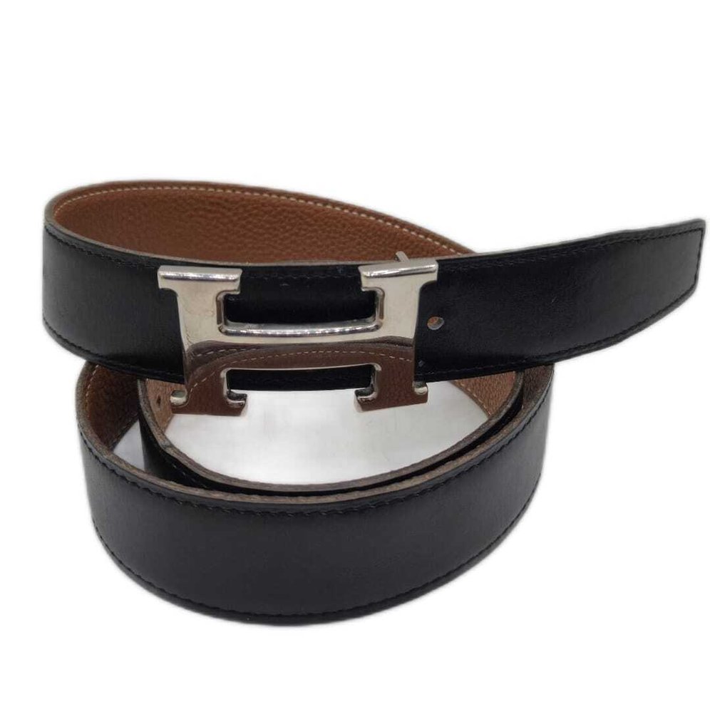 Hermès - H BELT BUCKLE & REVERSIBLE LEATHER STRAP 32 mm - Ζώνη #1.0