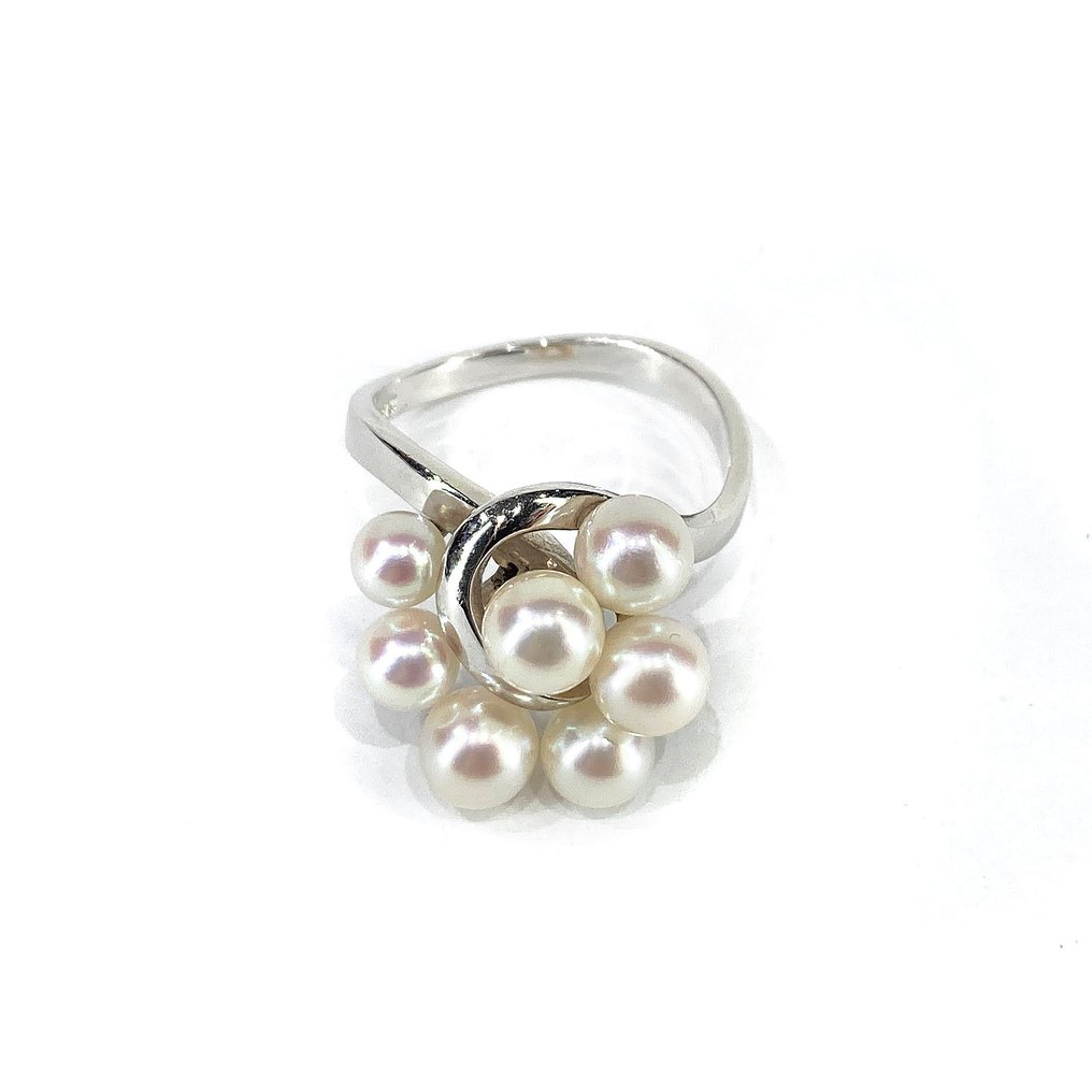 Tasaki - Δαχτυλίδι - 14 καράτια Λευκός χρυσός, K14WG #1.0