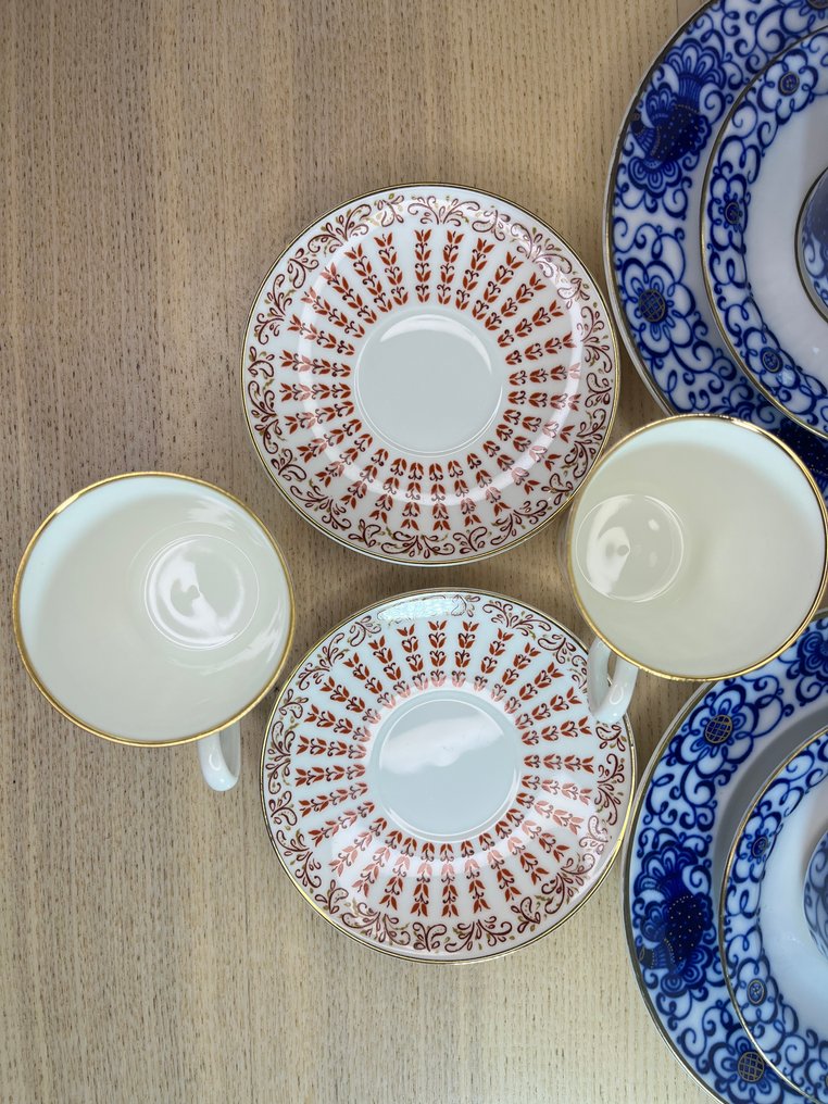 Lomonosov Imperial Porcelain Factory - Coffee set (10) - hard-paste - USSR period #3.2