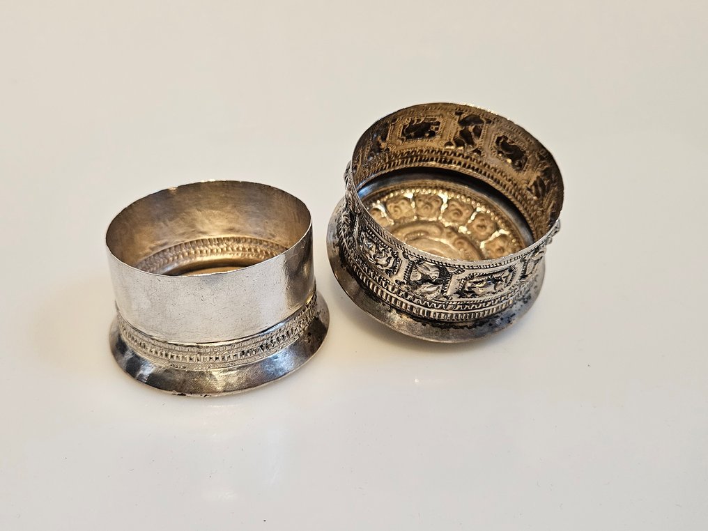 Scatola (2) - scatola di sigarette - Argento - Beteldoos | Shan-staten #4.3