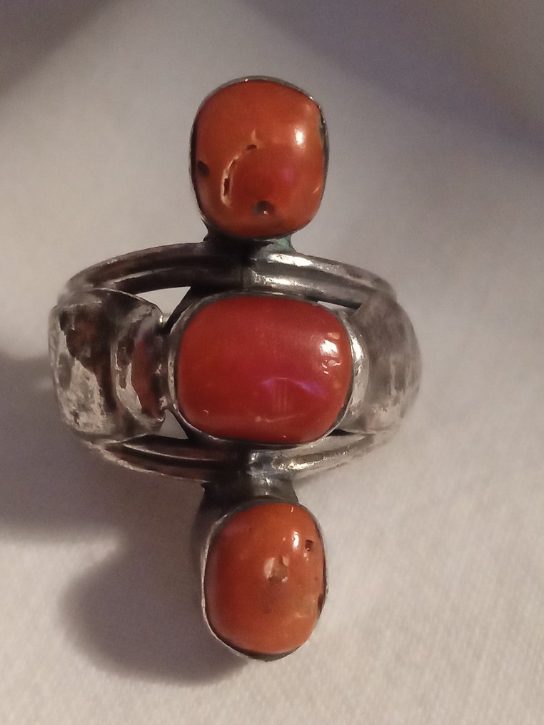 Corallo - Argento - Anello #1.0