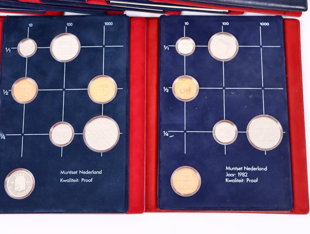 Ολλανδία. 1982 / 1995 Proofsets  (χωρίς τιμή ασφαλείας) #2.1