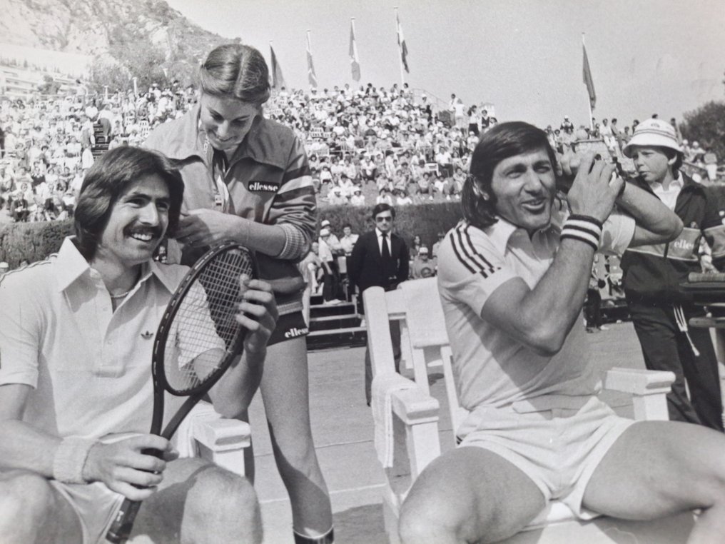 Patrick Siccoli - Ilie Năstase and Raúl Ramírez at the Monte Carlo tournament, 1978 #1.0