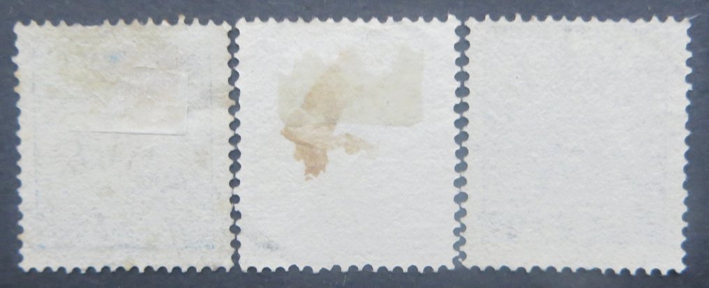 Sweden 1858 - 12 stamps, in color variants - AFA tussen 7 en 12 #4.3