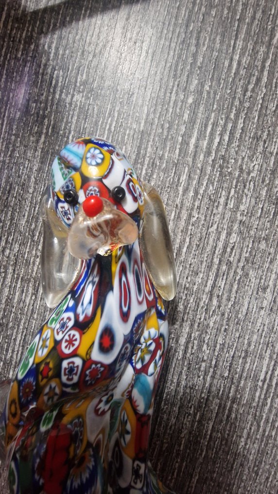 Murano - Statuetta - Chien en verre millefiori - Vetro di Murano #4.3