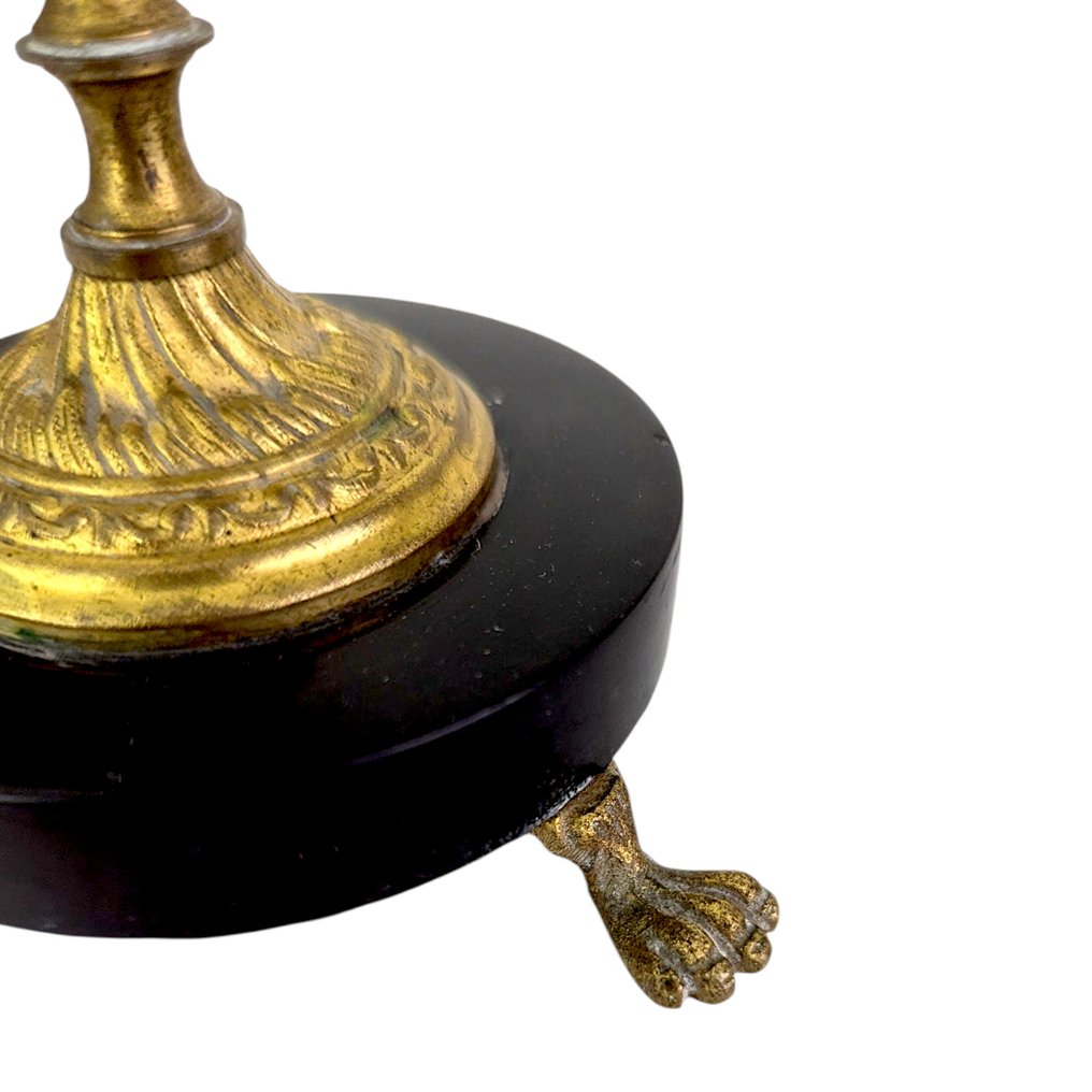Soporte para velas Principios del siglo XX - estilo Napoleón III - Francia (2) - Mármol, Latón #4.3