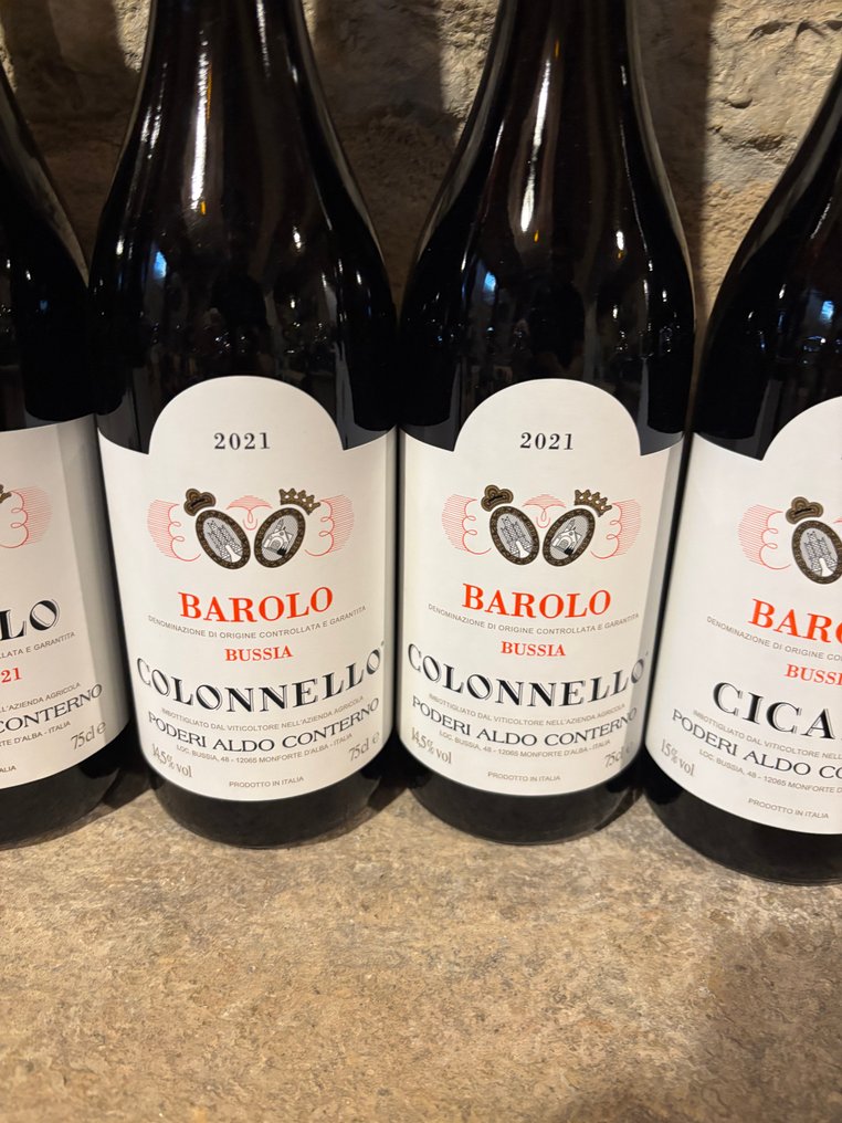 2021 x2 Cicala, 2021 x2 Colonnello & 2021 x2 Bussia, Aldo Conterno - Barolo - 6 Bottles (0.75L) #2.1