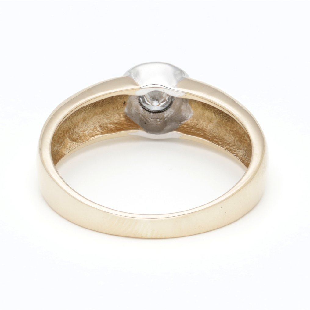 戒指 - 14K包金 黄金 钻石 (天然) #3.2