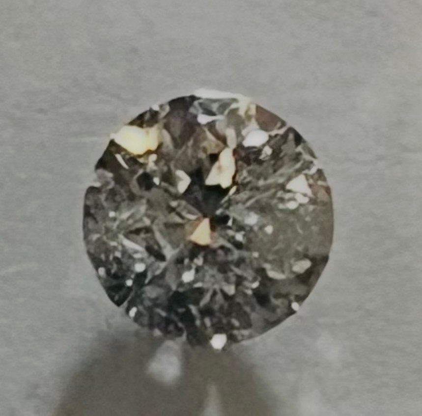 1 pcs 钻石  (天然)  - 0.51 ct - 圆形 - H - I2 内含二级 - 国际宝石研究院（IGI） #1.0