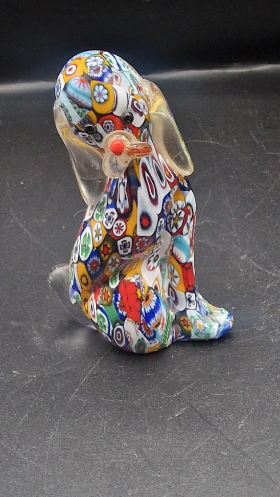 Murano - Statuetta - Chien en verre millefiori - Vetro di Murano #1.0