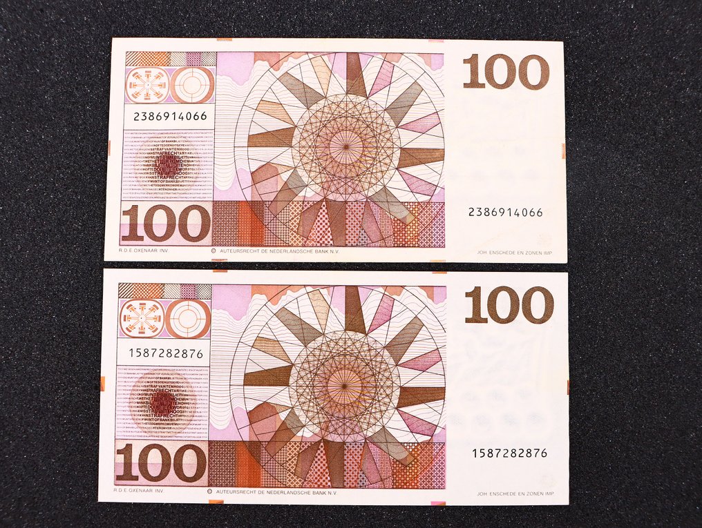 Netherlands. - 2 x 100 Gulden 1970 - Pick 93  (No Reserve Price) #3.2