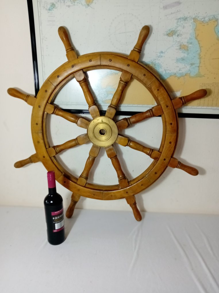 Stor skibsrors - Træ Messing - Skibsrors #1.0