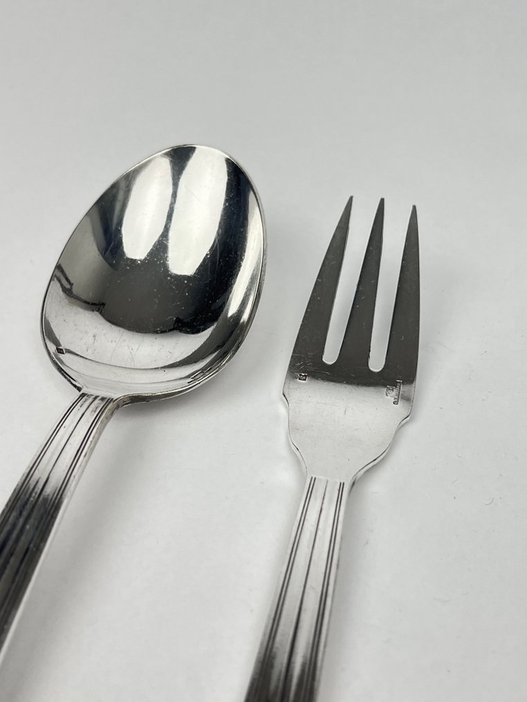 Christofle - Salad servers (2) - Silverplated - 1960-1970 #1.0