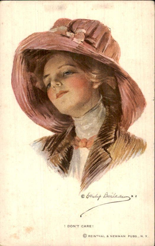 幻想, 女性 / 女士 / 少女 - 帽子 - 魅力 - 明信片 (120) - 1900-1950 #4.3