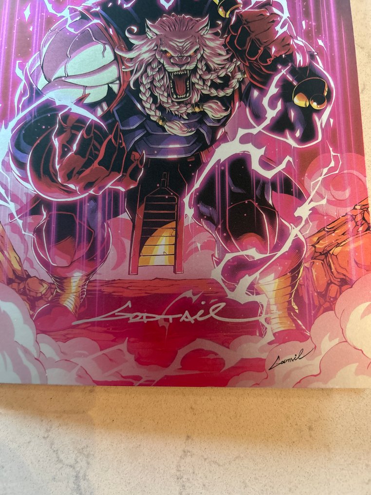 Invincible Universe: Battle Beast #3 - SDCC 2025 Godtail Foil Virgin Variant - Signed by Godtail + COA - 1 Signed comic - First edition - 2025 #2.1