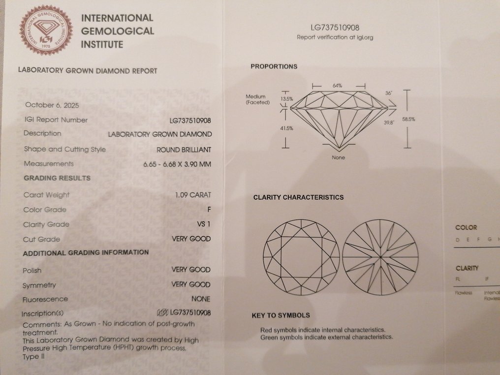 Nincs minimálár - Drop fülbevaló - 14 kt. Fehér arany -  2.20ct. tw. Gyémánt (Laboratóriumban előállított) #3.2